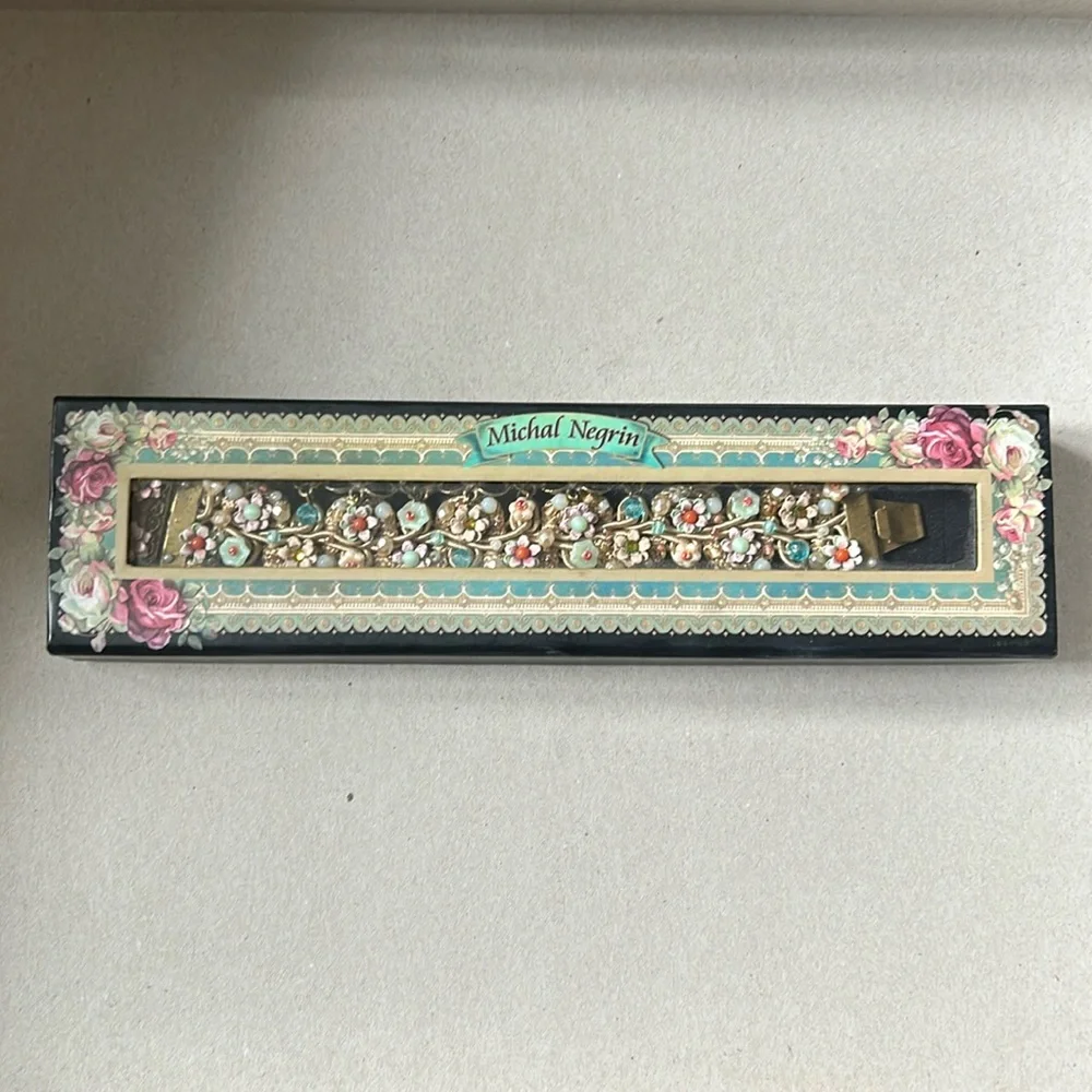 Vintage original Michal Negrin flower bracelet - Picture 2 of 8